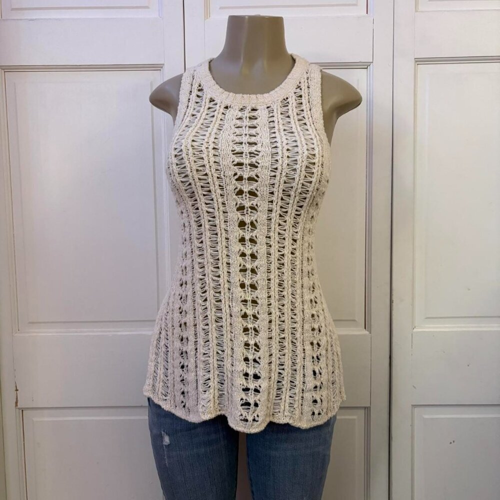 American Eagle Loose Knit Sweater Tank Top
